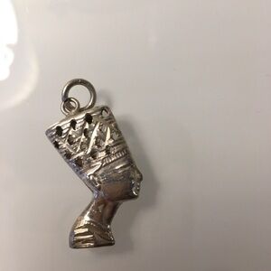 Silver Pharaoh Head Charm